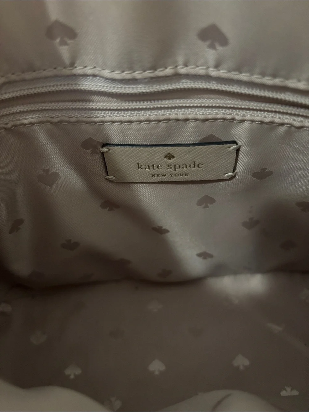 kate spade Two-Tone Dome Crossbody in White, Taupe & Black